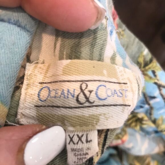 Ocean & Coast Men's XXL Short Sleeve Button Down Shirt - Picture 4 of 6